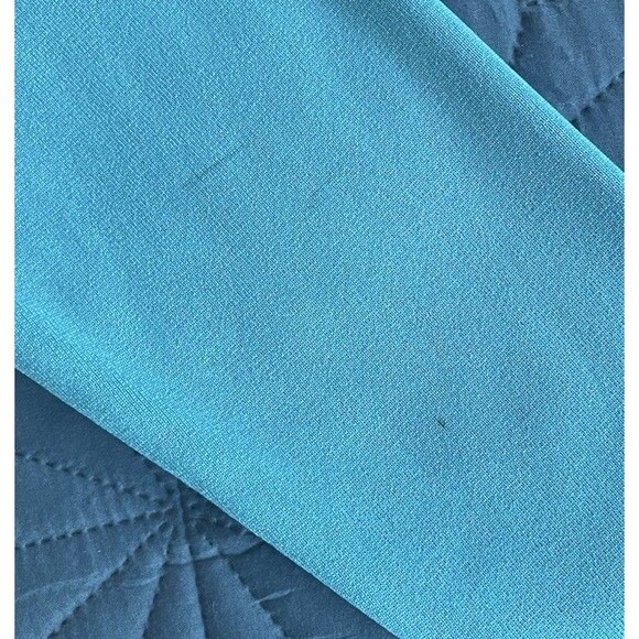 Misook Woman XLarge Open Cardigan Teal With Navy Trim - Classic Career Wear Knit - Picture 9 of 9